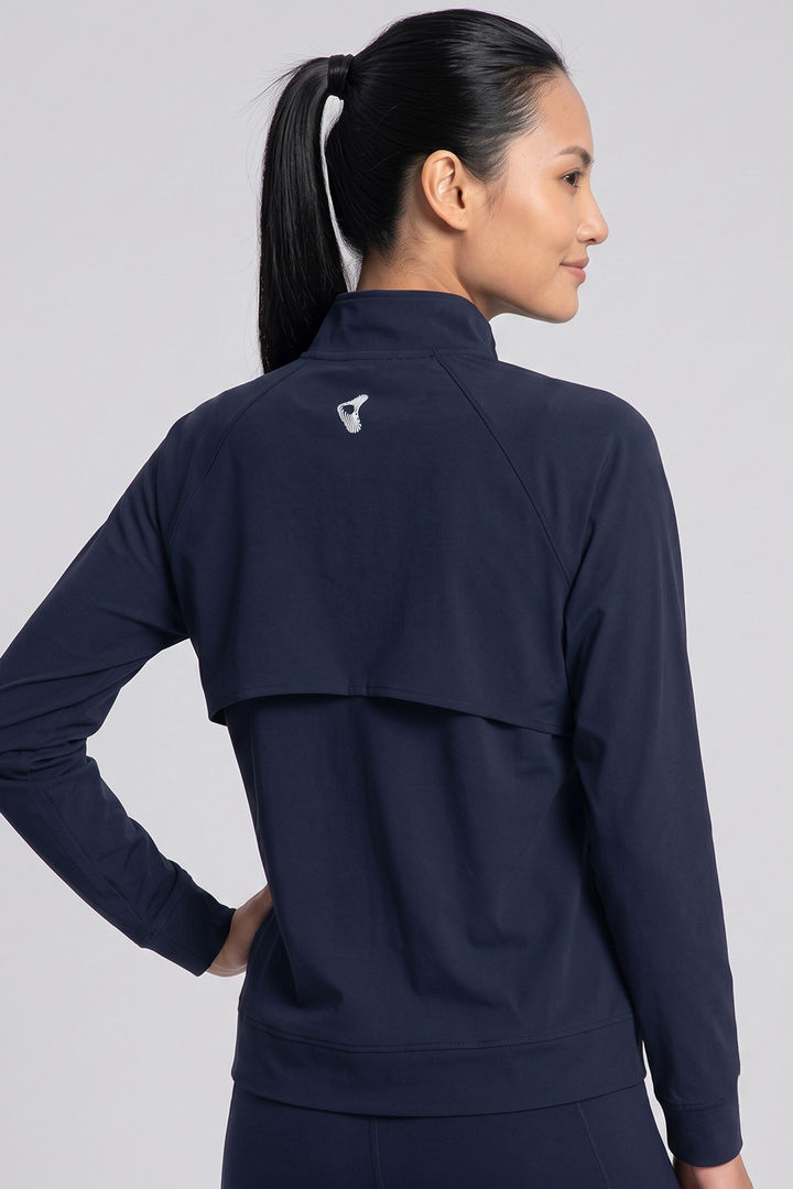 Zelocity Quick Dry Relaxed Fit Gym & Training Jacket - Dark Navy — image 2